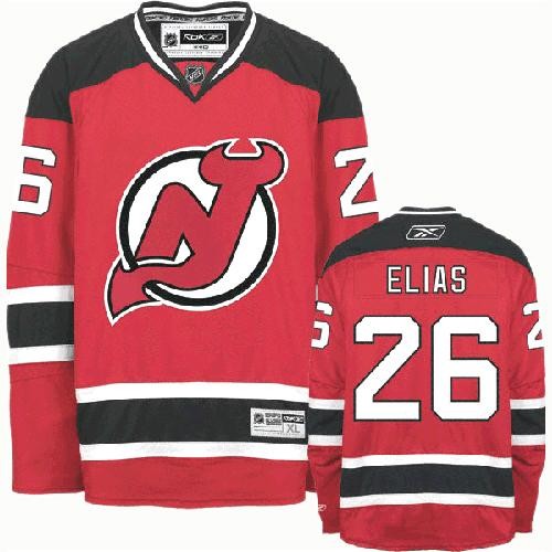Patrik Elias Red Authentic Home NHL Jersey